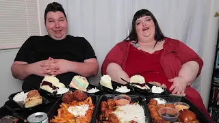 Massive Cheesecake Factory Feast with Hungry Fat Chick • MUKBANG clip24