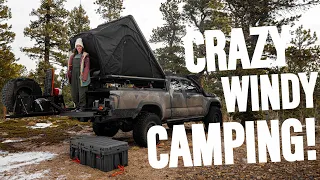 HIGH WIND CAMPING! | Diesel Heater Redemption...