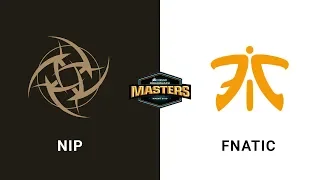 NIP vs Fnatic - Overpass - Quarter-Final - CORSAIR DreamHack Masters Malmö 2019