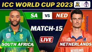 SOUTH AFRICA vs NETHERLANDS Match 15 Live SCORES | ICC CRICKET WORLD CUP | SA vs NED LIVE
