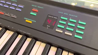 Yamaha PSR-6 vintage portable electronic piano keyboard demonstration