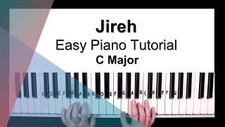 Jireh (4 Chords) - Easy Piano Tutorial in C Major