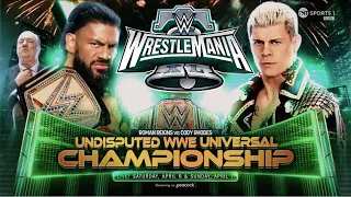WrestleMania 40: Cody Rhodes vs Roman Reigns Match-Card Prediction Highlights