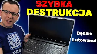 DESTRUKCJA LAPTOPA w SZYBKI SPOSÓB! Lenovo Ideapad z RTX...