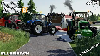 Spreading lime & manure, cultivating | Animals on Ellerbach | Farming Simulator 19 | Episode 13