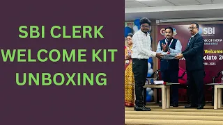 SBI JA Welcome kit unboxing #sbi #sbiclerk #banking