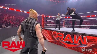 Omos Brutally Attacks Brock Lesnar   WWE Raw Highlights 14 March 2022 Full Show Highlights