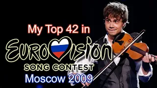 Eurovision 2009 - My Top 42 [with comments]