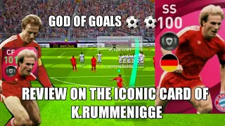 REVIEW ON 101 RATING RUMMENIGGE'S ICONIC CARD.GOD OD GOALS