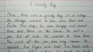 A Greedy Boy | Story Writing | EK Education |