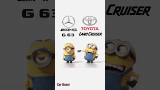 Toyota land cruiser vs Mercedes gclass minions style funny#tiktok #funny #status #trending #foryou