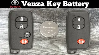 Toyota Venza Key Fob Battery Replacement 2009 - 2016 How To Change Or Replace Venza Remote Batteries