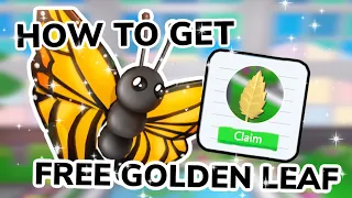 HOW TO GET A FREE GOLDEN LEAF IN THE NEW BUTTERFLY SANCTUARY UPDATE | ADOPT ME ROBLOX