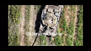 Подбитие танка Т-62М в войне в Украине