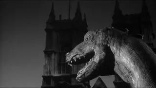 The Giant Behemoth '59 - O'Bie & Peterson Stop-Motion Paleosaurus London Night Attack Scenes