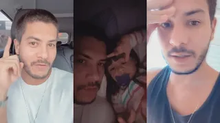 Arthur Aguiar ficou triste que Sofia acabou com todo doce e participa de Podcast