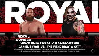 WWE Royal Rumble 2020 - "The Fiend" Bray Wyatt vs. Daniel Bryan for the Universal Title (WWE 2K20)