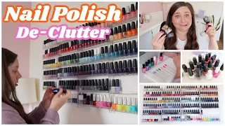 Nail Polish De-Clutter💅🏻 what I'm getting rid of & why | May 2024