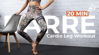 20 MIN CARDIO BARRE WORKOUT - Challenge Yourself with this Sweaty Home Workout to the Beat ♫