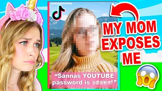 My MOM EXPOSED ME On TIKTOK! (Roblox)