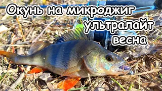 Ловля окуня на микроджиг, клюнула и щука или рыбалка на ультралайт весной