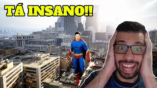 NOVO JOGO DO SUPERMAN DE MUNDO ABERTO ESTÁ INSANAMENTE LINDO!!