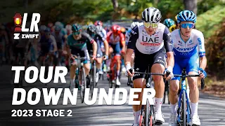 Big GC Changes after "No Respect" Mechanical | Tour Down Under Stage 2 2023 | Lanterne Rouge x Zwift