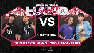 L.SUN & LOCK BONG VS HIROKO BOOGIE & BROTHER BIN | ROUND of 8 - HAND SHAKE LOCKING BATTLE VOL.6