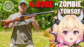 4 BORE Rifle vs Zombie Torsos | Rosiebellmoo reacts to Kentucky Ballistics