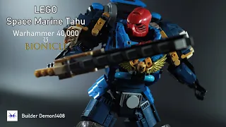 [ MOC ] LEGO Space Marine Tahu ( Bionicle + Warhammer 40K )