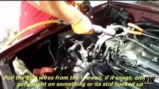 How To Remove 3vz 3vze 4x4 Engine From A Toyota 4runner or Pickup (Part 1)| How To | NW Ep. 17