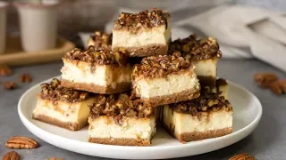 Pecan Cheesecake Bars Recipe