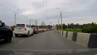 Рыбинск в пасмурный день | Driving around Rybinsk on a cloudy day