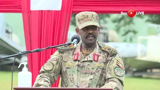 SFC Commander Brig Gen David Mugisha sends message UPDF officers after a well-deserved promotion