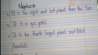 10 lines on NEPTUNE in English