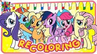 MLP My Little Pony Recoloring All Ponies Color Swap Part 2 coloring pages