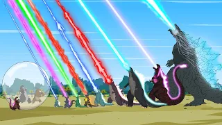 TEAM GODZILLA ATOMIC BREATH: Rescue KING KONG | Godzilla Cartoon Compilation