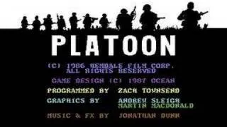 Platoon Title Screen -  Commodore 64