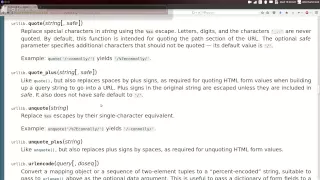 Python URL "Utility functions" [urllib] 05