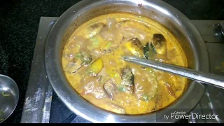 Katharikai fry puli kulambu - Tamil