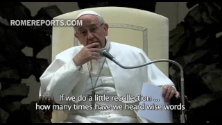 Pope Francis: "Let us listen to the wise advice of grandmothers"