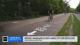 Minneapolis best large city of bicylists, report finds