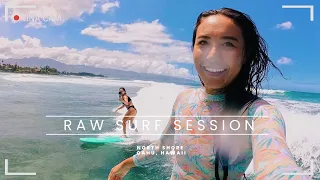 RAW POV: COME SURF WITH US!! *Girls Surfing On The North Shore of Oahu (HAWAII)*