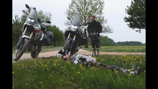 Dumb bike guys ride to Germany. A TET adventure through Latvia, Lithuania, and Poland.