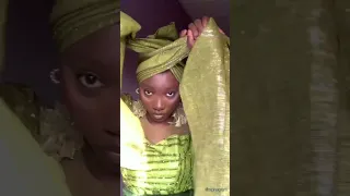 How to tie gele for beginners #gele #headwrap #shorts