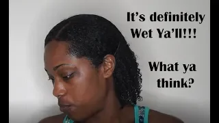Finally tried the Wet Look | Natural Hair Style | Type 4 Hair | My Offering