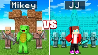 JJ RICH Kingdom vs Mikey POOR Kingdom Survival Battle in Minecraft  - (Maizen)