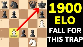 Win in 5 Moves With This Deadly TRAP for White After 1.e4 | Crush the Caro-Kann