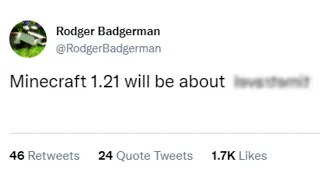 Has Badgerman just leaked the Minecraft 1.21 theme ?