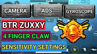 BTR Zuxxy Controls and Sensitivity Settings Pubg Mobile 2021